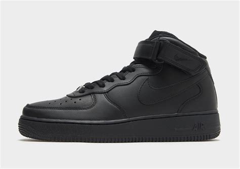 nike air force 1 mid heren zwart|air force 1 schoenen.